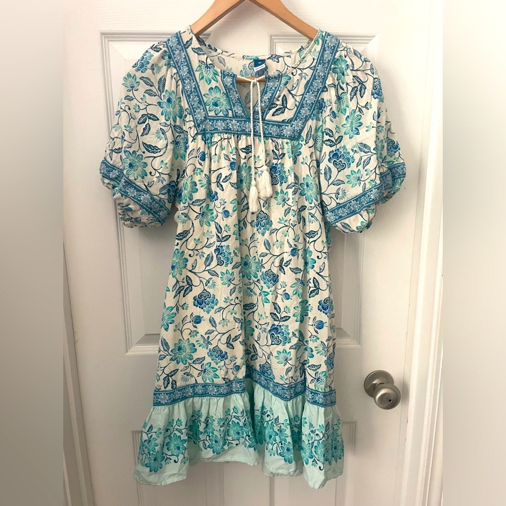 Old Navy, women’s extra small, floral, puff sleeve short dress.